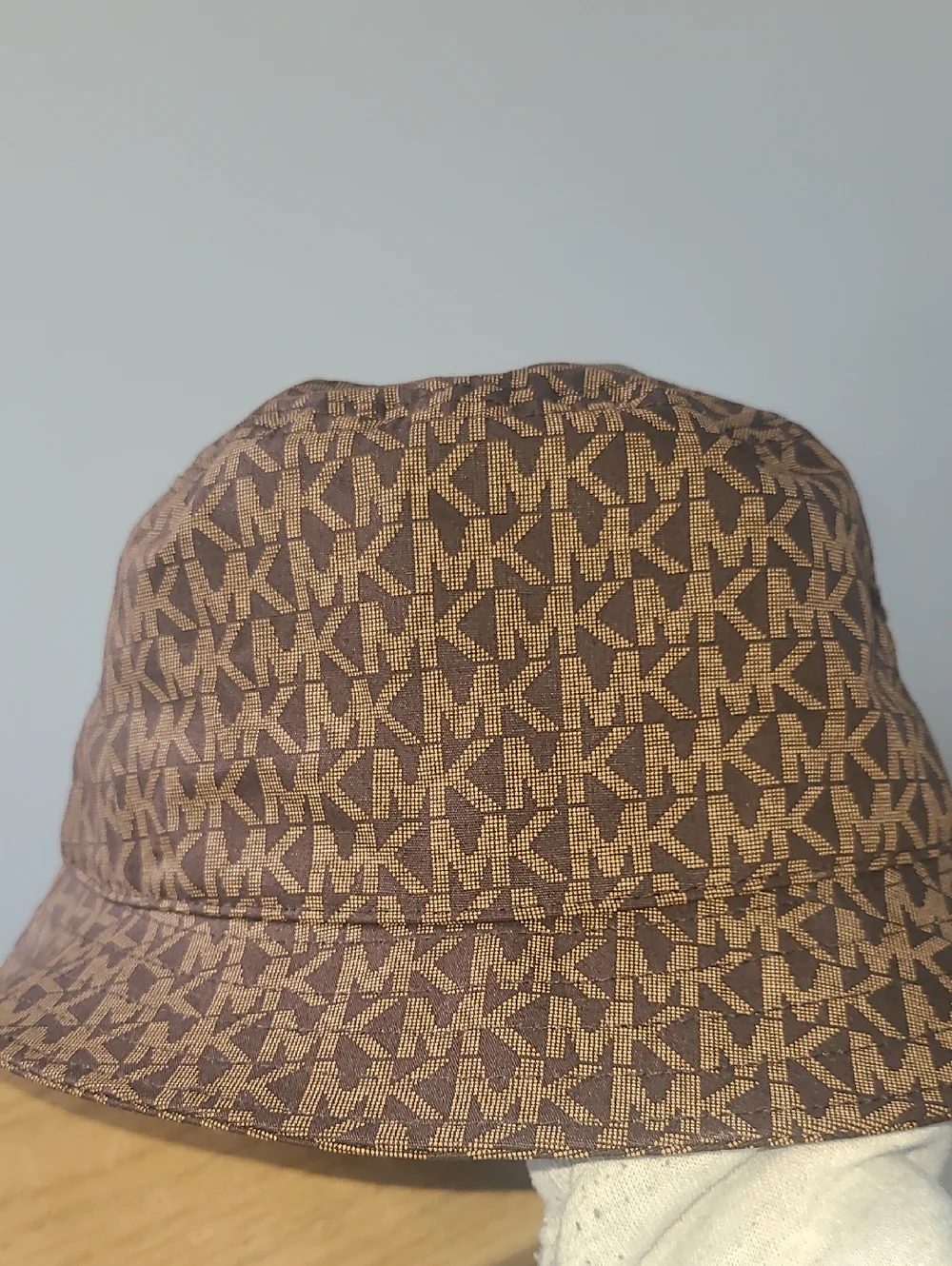 Michael Kors Brown MK Monogram Bucket Hat